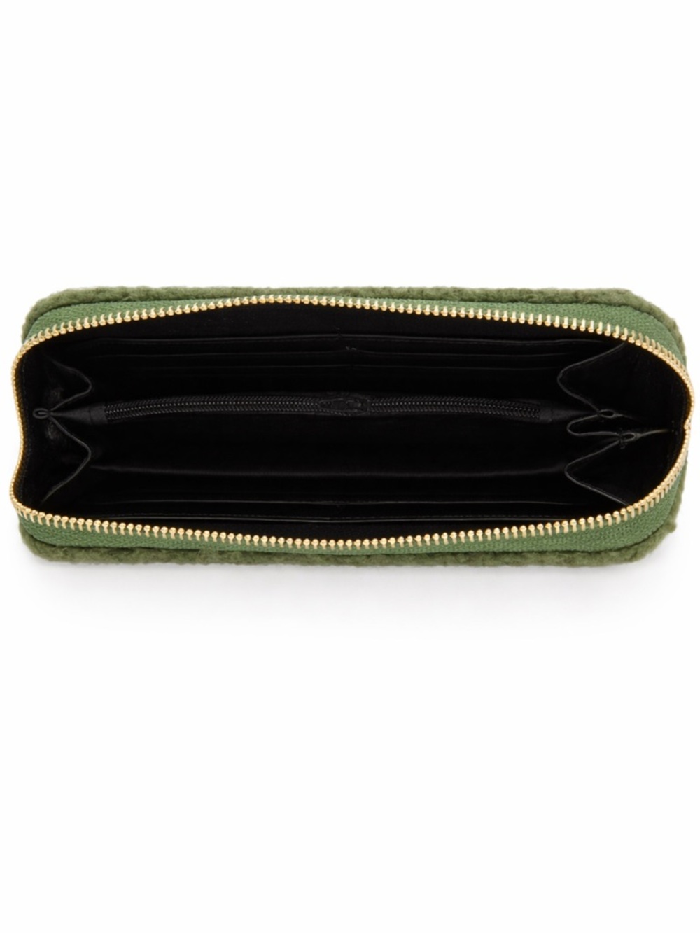 Faux Fur Green Sherpa Wallet! - Picture 2 of 2
